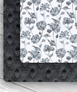 Custom Weighted Blanket Ash/Gray Floral Combo