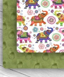 Custom Weighted Blanket Combo Kiwi & Elephants
